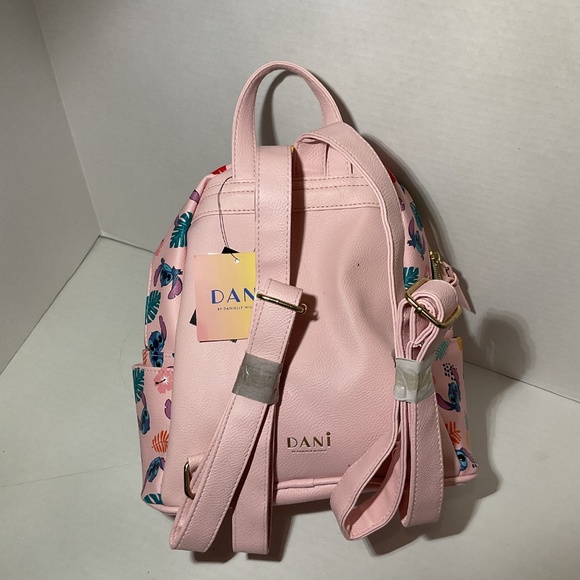 Lilo & Stitch Pink Tropical Print Mini Backpack Danielle Nicole - Picture 6 of 7